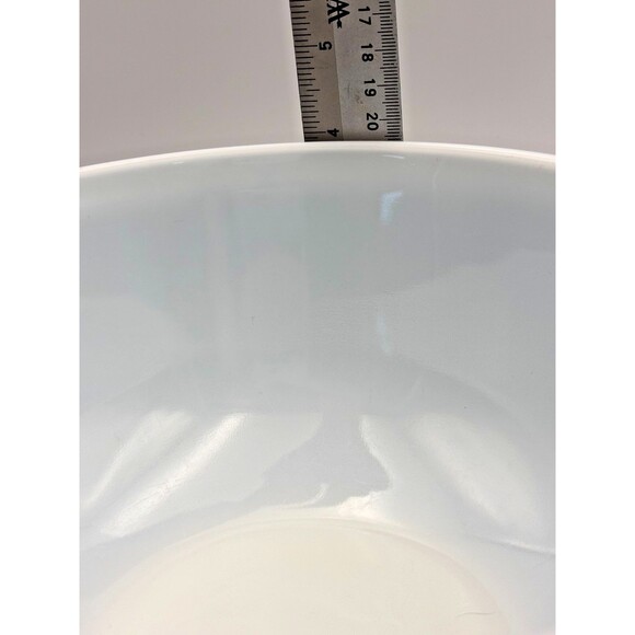 VTG 403 Pyrex MCM Mixing Bowl Colonial Mist Blue with White Flowers 3.5 Quart - Picture 8 of 11